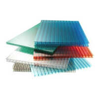 Multi Wall Poly-carbonate Sheet - Durable Industrial Grade Material, Various Sizes Available, Multicolor Options | Square Shape With Warranty For Roofing And Skylights