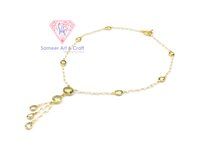 925 Sterling Silver Lemon Quartz With White Agate Gemstone Gold Plated Handmade Rosary Chain Necklace