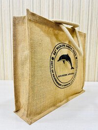 Eco-friendly Sustainable and Biodegradable Jute Shopping Bag with White thick Rope
