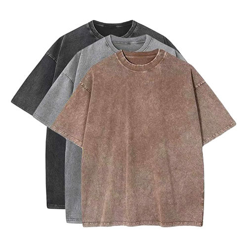 Mens Acid Wash T-Shirt - Color: Different Available