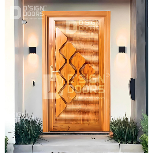 Modern Wooden Door - Color: Brown