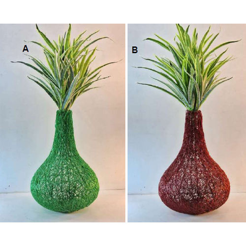 1249 42X24Cm Metal Meshable Nest Vase - Bottom Diameter: 42X24  Centimeter (Cm)