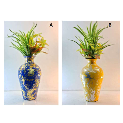 1236 32X10Cm Metal Flower Vase - Height: 32  Centimeter (Cm)