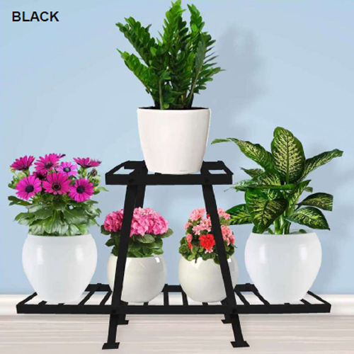 1731 45X75X25Cm Black Planter Stand - Dimensions: 45X75X25  Centimeter (Cm)