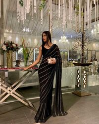 Saree Of Georgette With Heavy