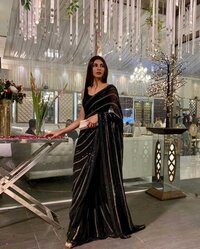 Saree Of Georgette With Heavy