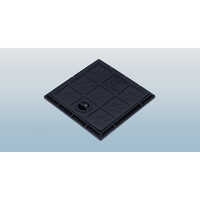 Pvc Tank Cover - Pvc Material, 450 X 450 Mm Dimensions, Powder Coated Finish, 2.5 Tonne Load Capacity, Square Design For Easy Installation