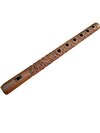 Wooden Flute Bansuri - Shesham Wood, 13 Inches, Brown Colour | Hand Carved By Rural Artists, Perfect For All Skill Levels, Manual Play