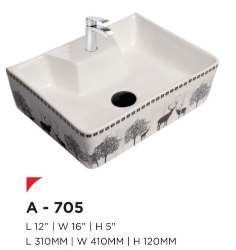 DESIGNER TABLE TOP WITH WASSH BASIN