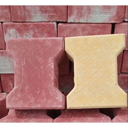 Dumbbell Shape Concrete Paver Block - Color: Various Available