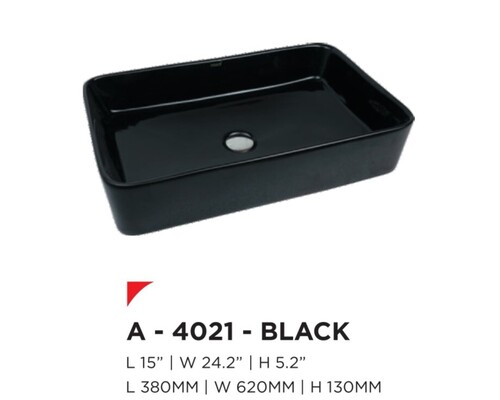 DESIGNER TABLE TOP  BASIN 4021 BLACK