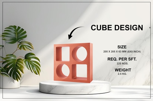 Cube Terracotta Jali