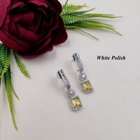 Glass Stone Shiny American Diamond Earring