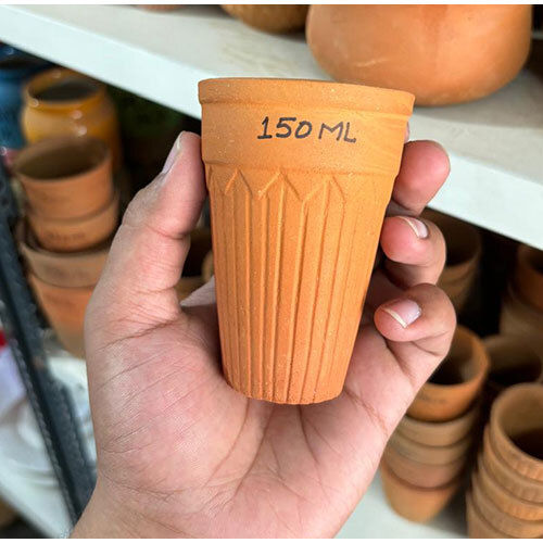 150 Ml Long Terracotta Kullad - Color: Brown