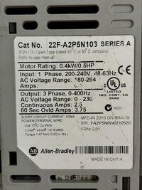 Allen-bradley 22F-A2P5N013 SERIES A