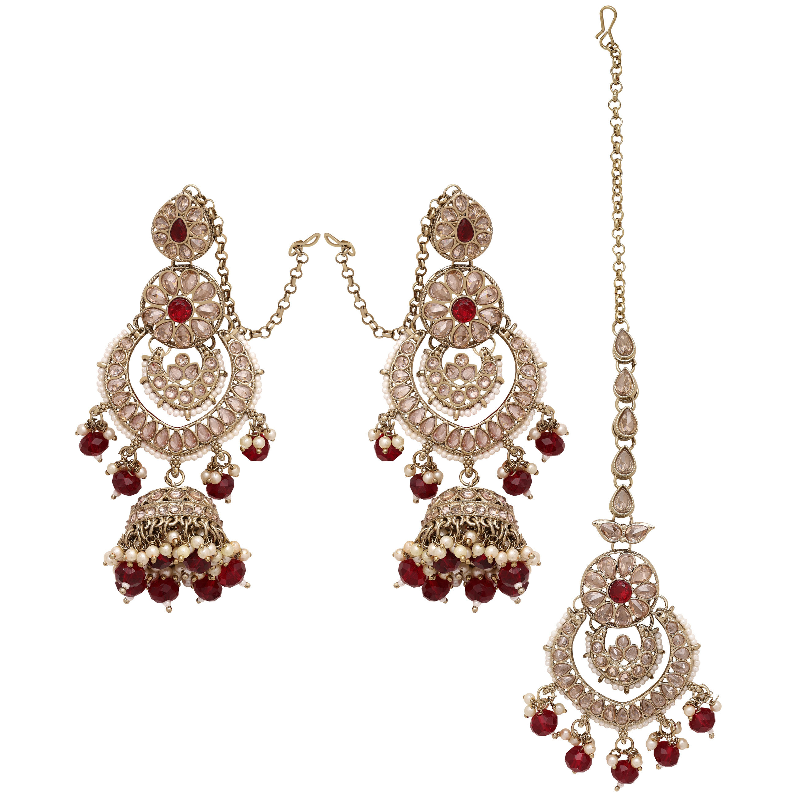 Reverse AD Jhumki Maangtikka |Bridal AD Jhumki Maangtikka| Maangtikka with AD Jhumki |Traditional AD Jhumki Maangtikka .