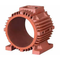 Electric Motor Body Casting - High-grade Die Cast, 2 Kilograms, Vibrant Red Color, Powder Coated For Corrosion Resistance