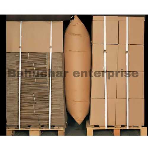 DUNNAGE AIR BAG - Durable Kraft Paper & Polyethylene, Brown Color | Inflatable Design, Multi-Layer Strength, Reusable & Adjustable Size
