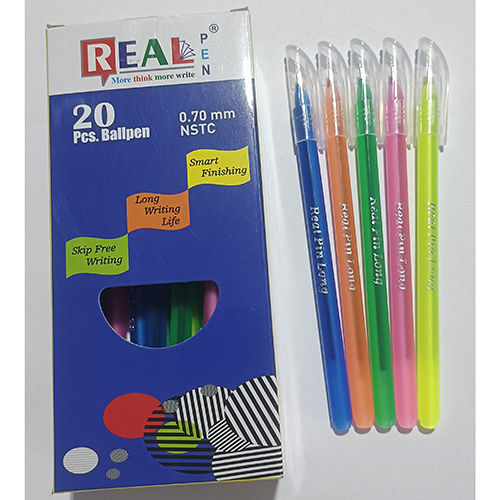 Real Pin Long Tinched Body Ball Pen - Color: Different Available