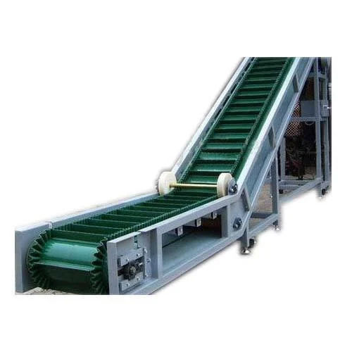 Inclined Belt Conveyor - Material: Mild Steel