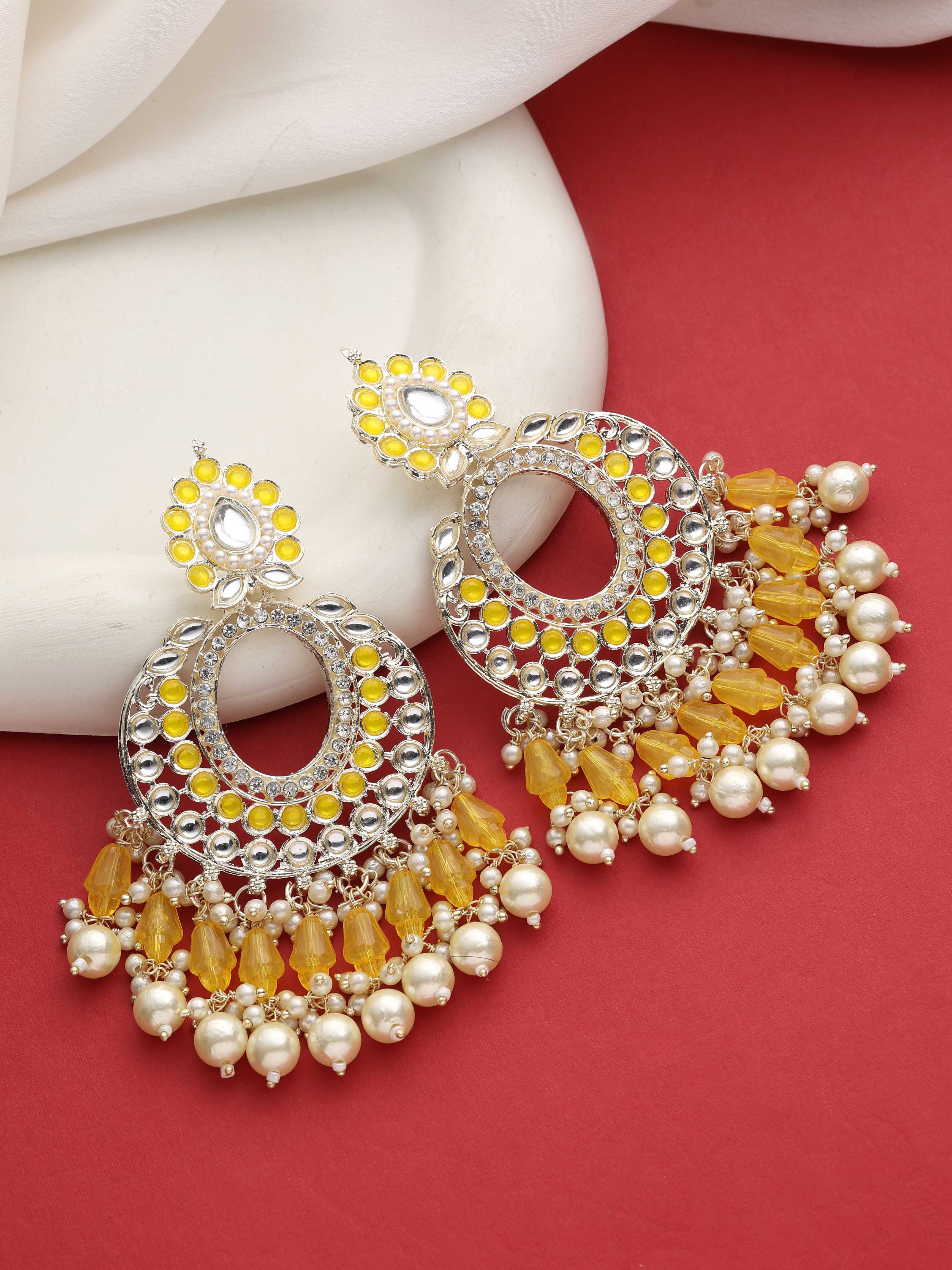 Kundan Earrings | Bridal Bliss Kundan Earrings| Traditional Earring| Wedding Earring | Bridal Kundan Earrings| Gold plated Earring....