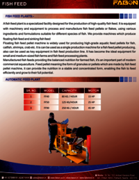 FLOTING FISH FEED MACHINE 250-300 KG HOUR