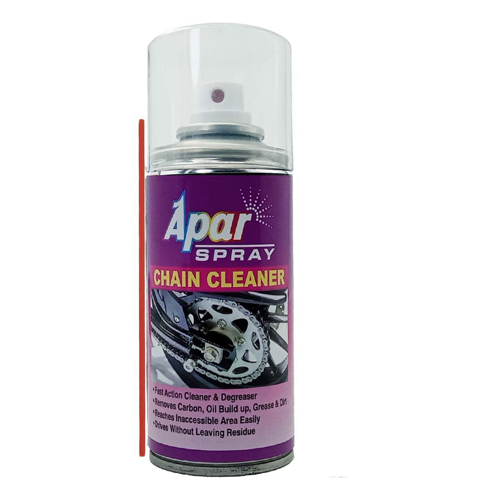Apar Spray Motorbike Chain Cleaner -150 ml, for all types chains for all bikes.