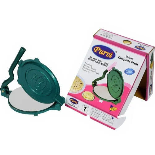 7.75 Inch Purvi Deluxe Puri Press - Color: Green