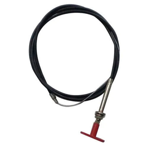 Three Wheeler Engine Stop Cable - Color: Black