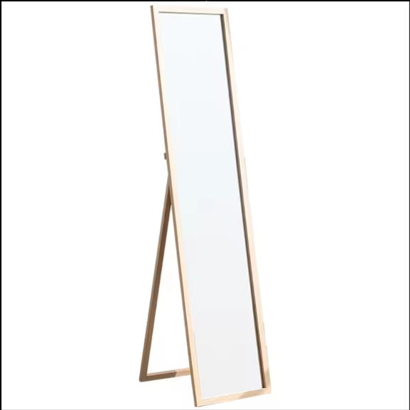 Floor Standing Mirror for Living Room PVC & Metal Framed Large Floor Mirror Full Length Mirror manufacturer