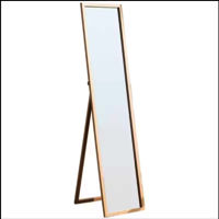 Floor Standing Mirror for Living Room PVC & Metal Framed Large Floor Mirror Full Length Mirror manufacturer