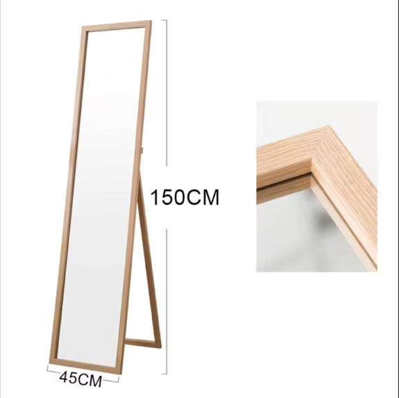 Floor Standing Mirror for Living Room PVC & Metal Framed Large Floor Mirror Full Length Mirror manufacturer