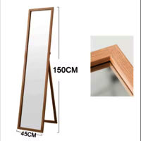 Floor Standing Mirror for Living Room PVC & Metal Framed Large Floor Mirror Full Length Mirror manufacturer