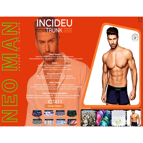 Neo Man Mens Innerwear (Trunk) - Color: Various Color