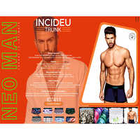 Neo Man Mens Innerwear - Cotton Trunk, Various Sizes , Solid Colors For Everyday Comfort