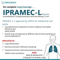 Levosalbutamol  Ipratropium Bromide Respule