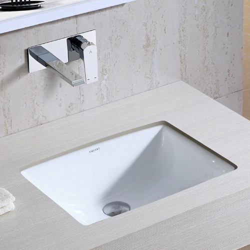 1637 White Aquant Counter Basin