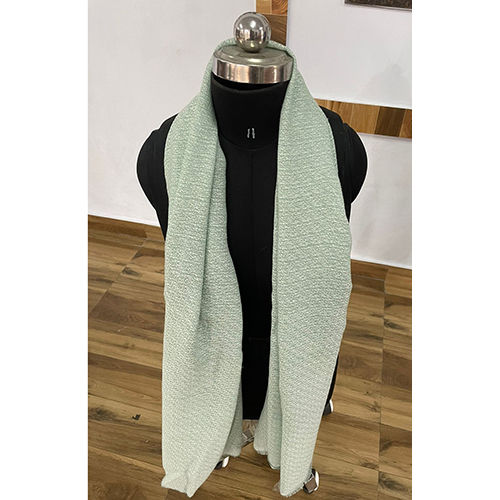 Fancy Pure Pashmina Stole - Color: Green