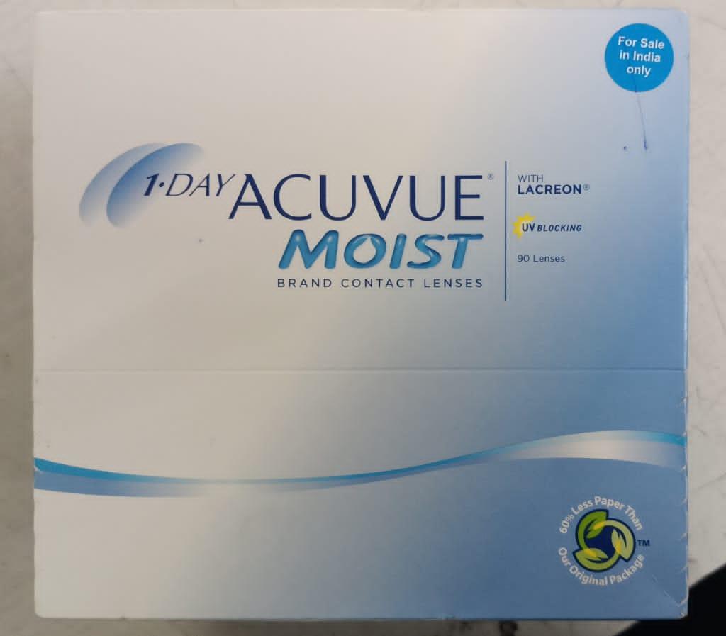 ACUVUE MOIST BRAND CONTACT LENSES 90 lens pack