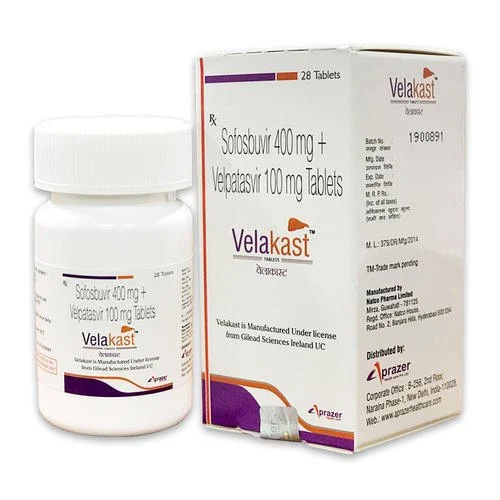 Pharmaceutical Sofosbuvir And Velpatasvir Tablets - Origin: India