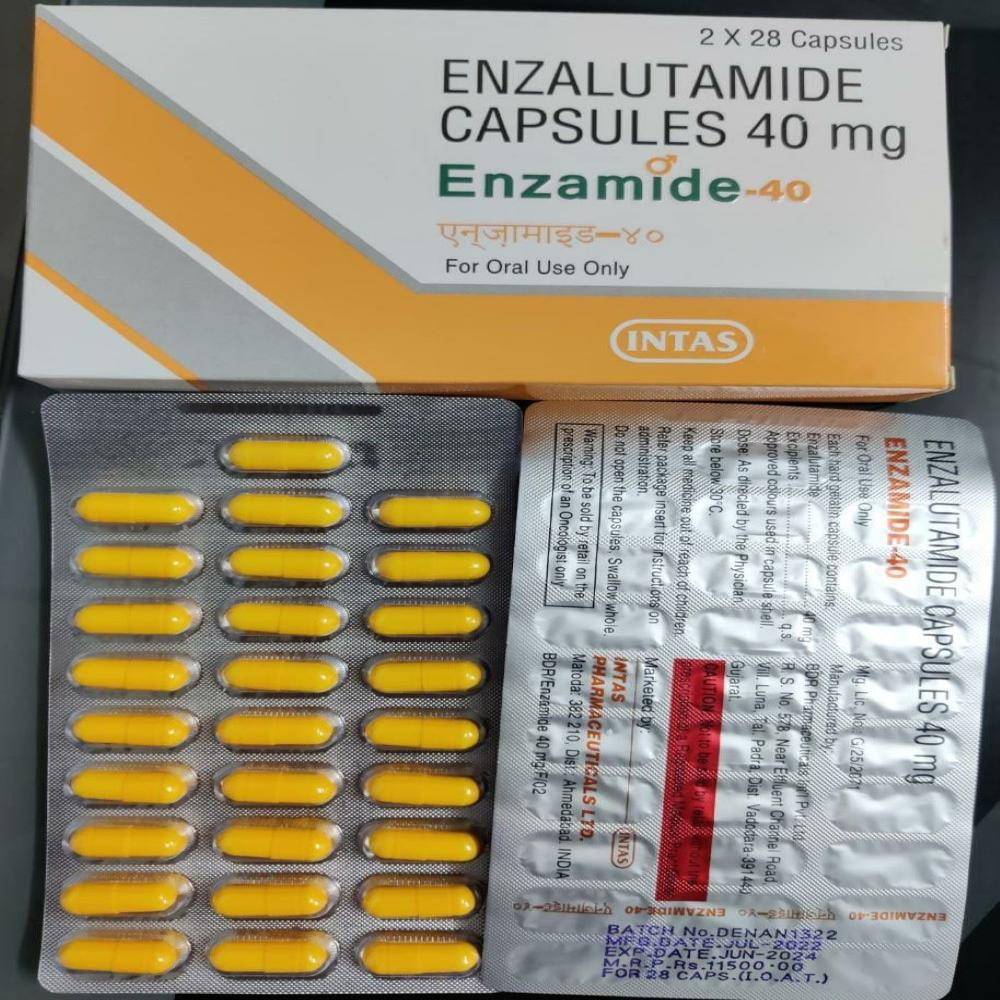 Enzalutamide Capsules - 40 Mg Dosage Form | Normal Fermentation Smell, Shelf Life 24-36 Months, Ideal Storage 20c To 25c