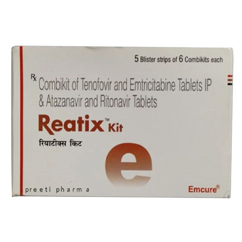 Combi Kit Of Tenofovir And Emtricitabine Tablets Ip - Medicine Type: Hiv Medicine