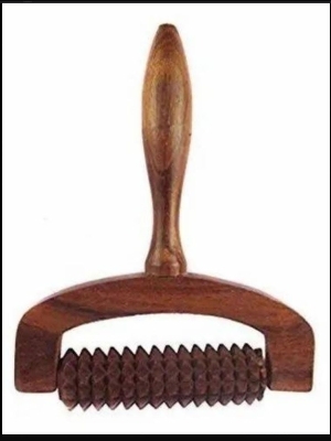 Handheld Wooden Roller Massager