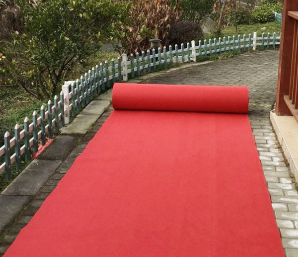 Event Promotional Non-Slip White Commercial Wedding Carpet Plain Runner Rug for Exhibitions  carpet