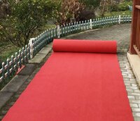 Event Promotional Non-Slip White Commercial Wedding Carpet Plain Runner Rug for Exhibitions  carpet
