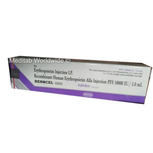 Recombinant Human Erythropoietin Alfa (10000IU/ml) Injection IP