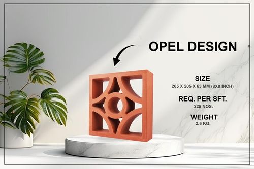 Opel Clay Terracotta Jali