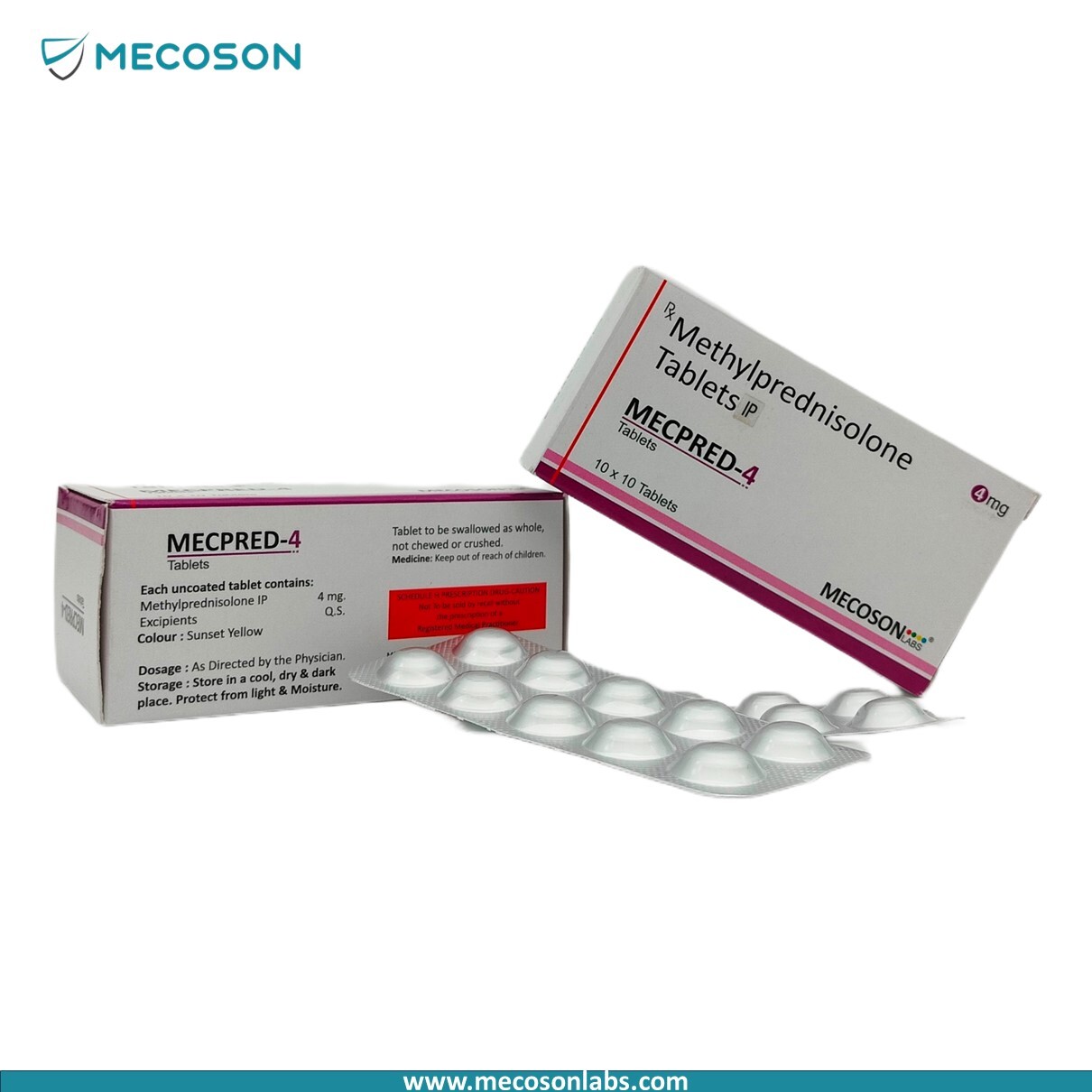 Methyl Prednisolone 4mg Tablets