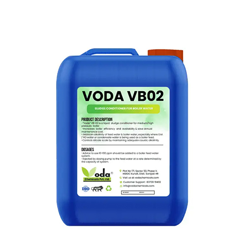 VB 02 Voda Sludge Conditioner - 98% Purity Liquid Chemical | Easy Solubility for Improved Sludge Dewatering Efficiency