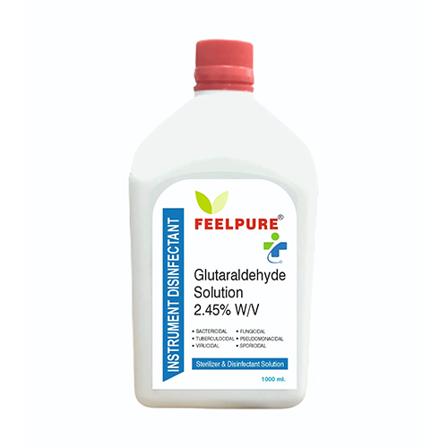 Glutaraldehyde Solution 2.45% Instrument Disinfectant 1 Liter